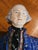 Blue Early 20th Century George Washington Staffordshire Bust After Houdon Made in England Usa 250 For Sale - Image 8 of 10