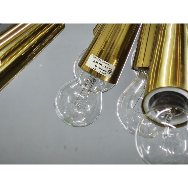 28-Light Brass Sputnik Chandelierby Kamenický Šenov, Czechoslovakia, 1970s For Sale - Image 4 of 17