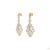 Modern 1970s 4.29 Carat Round Brilliant Cut Diamond Gold Earrings, Pair For Sale - Image 3 of 7