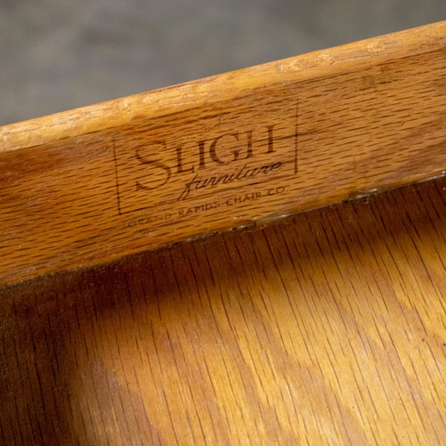 Mid-20th Century MCM Desk by Sligh Furniture Cross Country Line With Black Painted Frame For Sale - Image 13 of 17