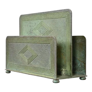 Tiffany Studios New York Graduate Pattern Bronze Letter Rack