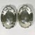 This pair of Antique English Silverplated Serving Bowls are lovely. They feature an Art Deco Fan motif with a scalloped...