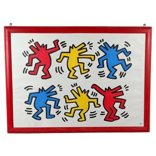 Poster of Dancing Dogs after Keith Haring from Nouvelles Images S.A., France, 1992 For Sale