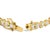 Contemporary 14K Yellow Gold 5.0 Cttw Diamond Scalloped Link Tennis Bracelet For Sale - Image 3 of 4