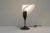 Table lamp by VeArt, Italy 1980s. White glass cone shaped shade and metal patinated base. This is a rare lamp as we can...