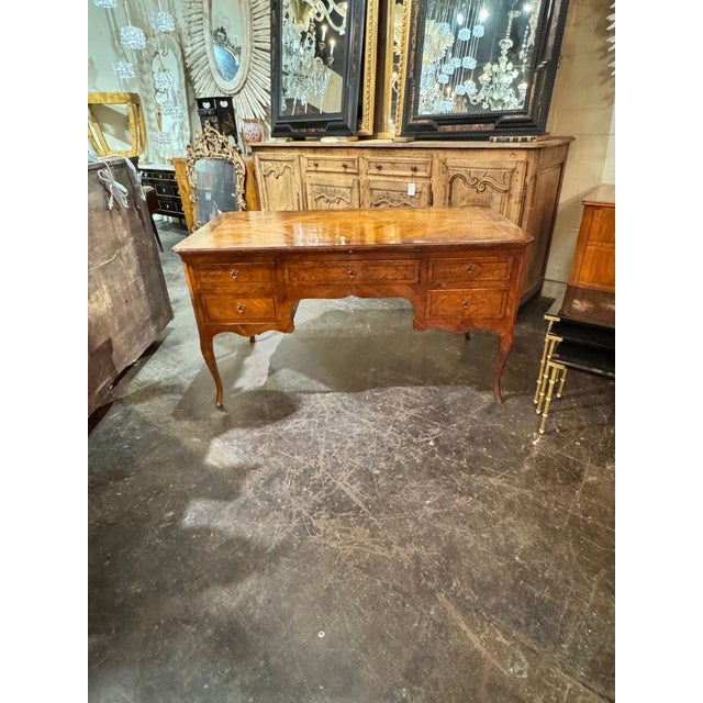 Traditional 19th C. Italian Walnut Bureau Plat For Sale - Image 3 of 10