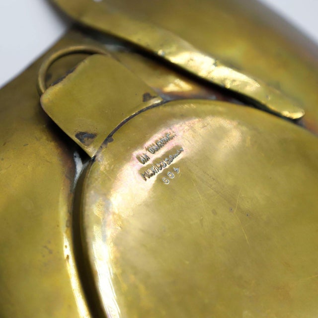 Salvador Teran 1960s Mid Century Salvador Terán Mosaic and Brass Tray For Sale - Image 4 of 4