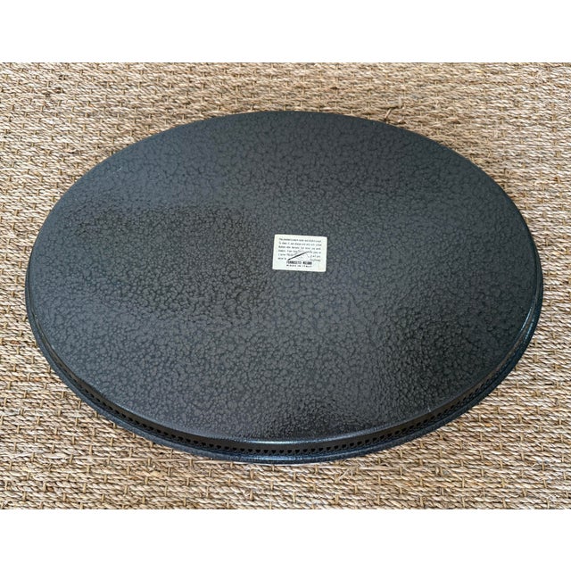 Fornasetti Oval Metal Enameled Tray With Roman Profiles For Sale - Image 9 of 9