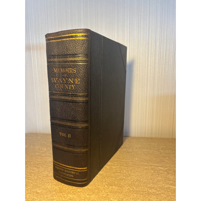 113 Years Old … Very Rare 1912 Historical Volumes … Memoirs of Wayne County & Richmond, Indiana … 2 Volume Set…. For Sale - Image 6 of 18