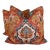 Colefax & Fowler "Floriana" in Red 22" Pillows-a Pair For Sale