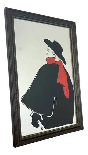 Aristide Bruant in His Cabaret by Henri De Toulouse-Lautrec Wall Art Mirror