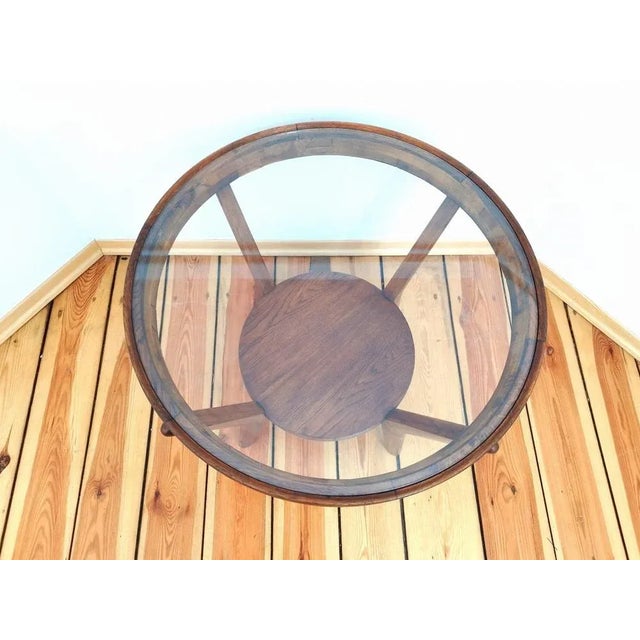 1940s Coffee Table attributed to K. Kozelka for Interier Praha, Czechoslovakia, 1930s For Sale - Image 5 of 10