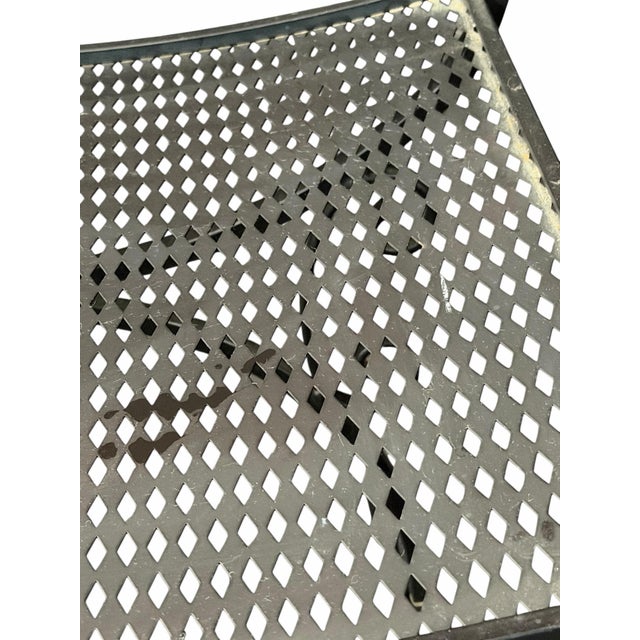 Metal Vintage Arthur Umanoff Granada Style CastIron Bench For Sale - Image 7 of 7