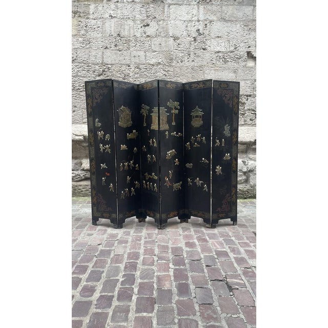 19th Century Chinese Screen in Stone, in Very Good conditions.