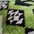 Green Contemporary Green Black Velvet Throw Pillow & Down Insert For Sale - Image 8 of 12