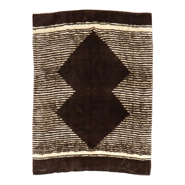 Vintage Turkish Mohair Rug For Sale