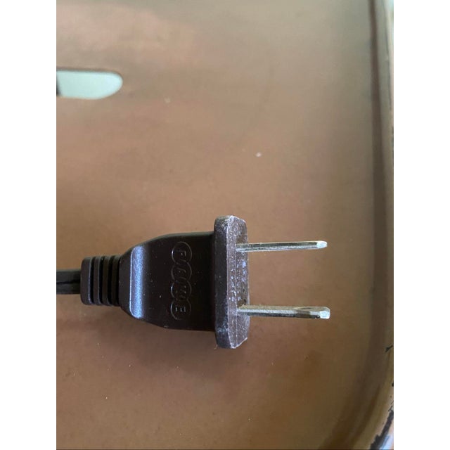 Brutalist Vintage Mid Century Brutalist Marquetry Lathe Block Wood Hand Turned Table Lamp For Sale - Image 3 of 7