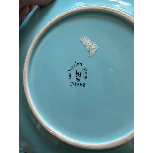 Add vintage charm and elegant texture to your table with this beautiful set of Vintage The Haldon Group Salad Plates from...