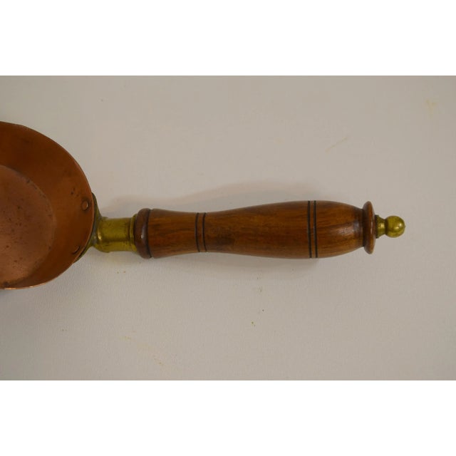 Victorian 19th-Century Copper & Brass Scoop For Sale - Image 3 of 5