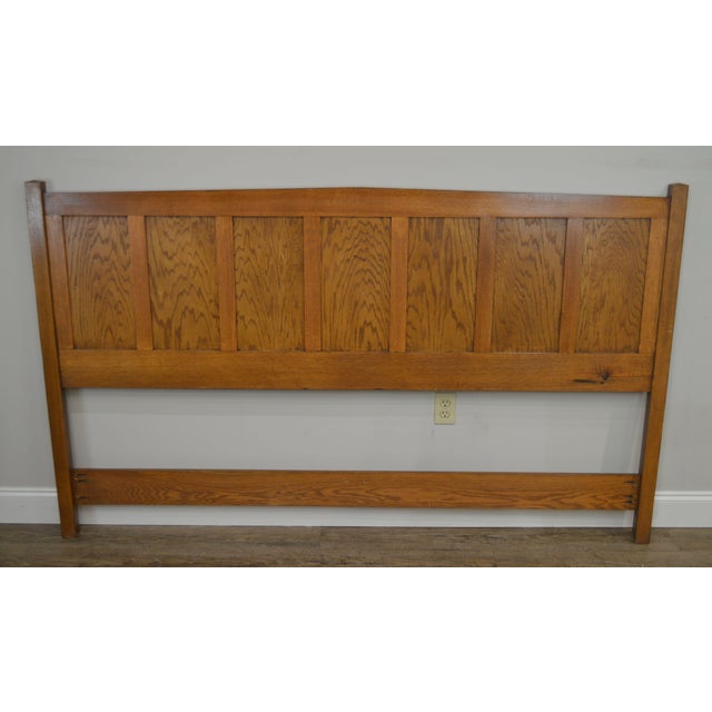 Mission Style Custom Crafted Oak King Size Headboard Chairish