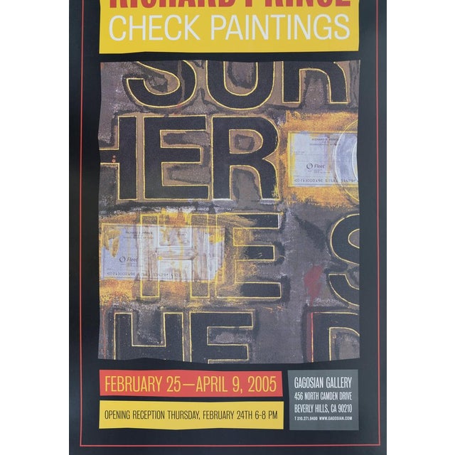 Richard PRINCE (1949) Check Paintings Original color poster On poster paper, 49 x 81 cm (approx. 19 x 32 inches) Excellent...
