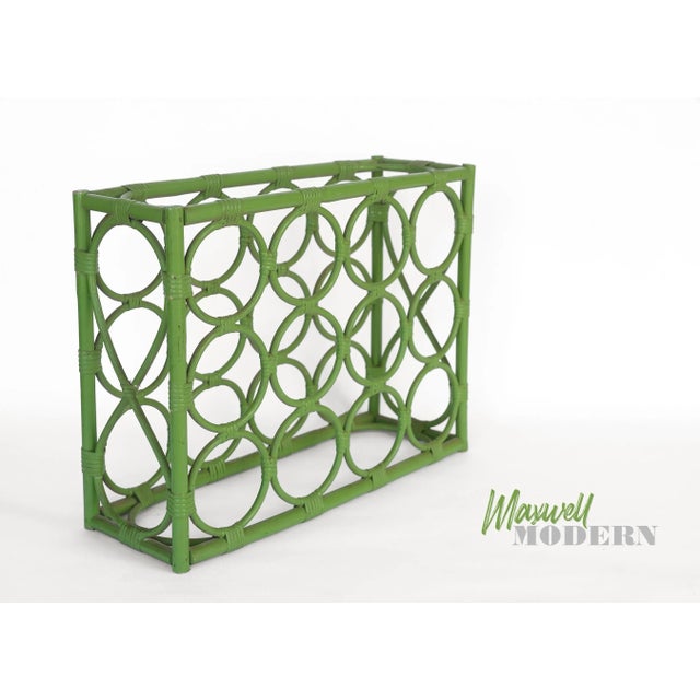 How can a wine rack be this awesome you ask? Well this one truly is! A rare relic from the 1970s in all of its boho...