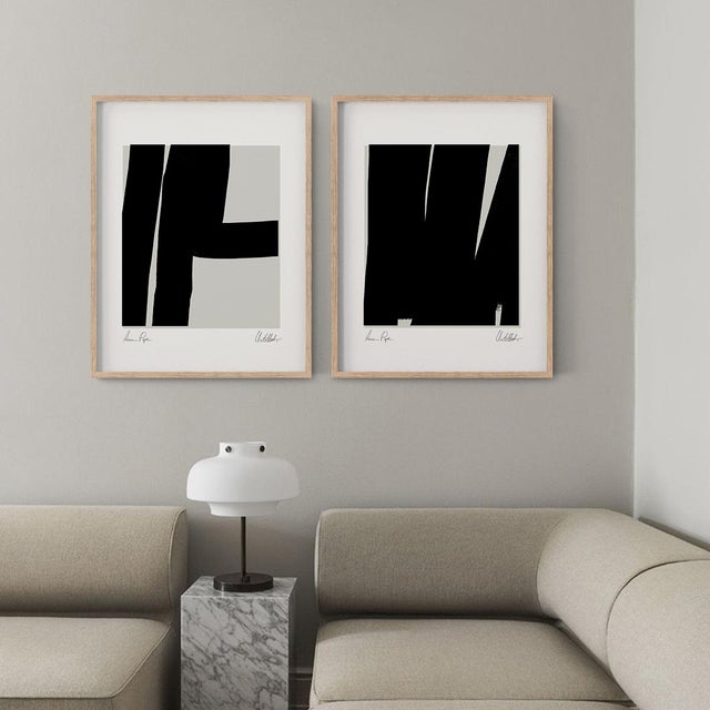 Contemporary Contemporary Minimalist Abstract Giclee Prints - Set of Two For Sale - Image 3 of 3