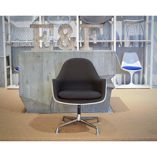 EC178 Swivel Arm Chair in Hopsack Brown by Charles & Ray Eames for Herman Miller, 1970s, Set of 5 For Sale - Image 6 of 18