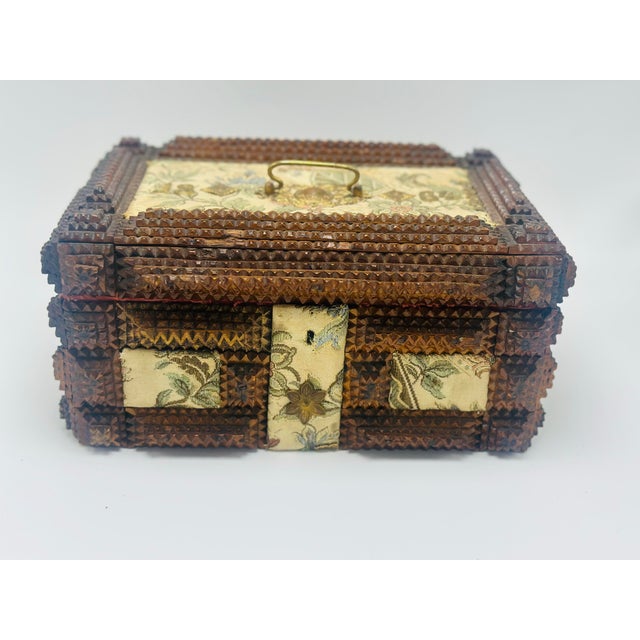 Antique Tramp Art Box For Sale In Charleston - Image 6 of 12