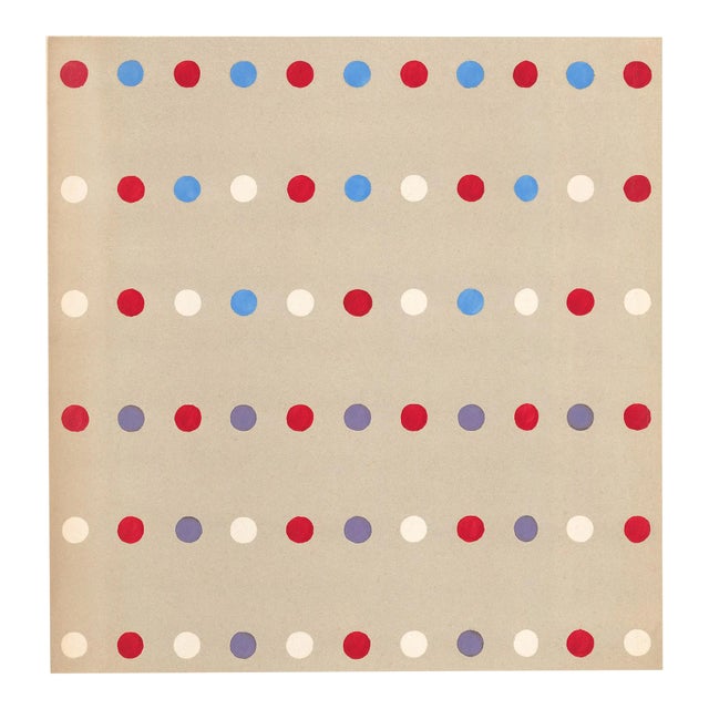 Mid-Century Modern Color Dots in Primary Colors For Sale