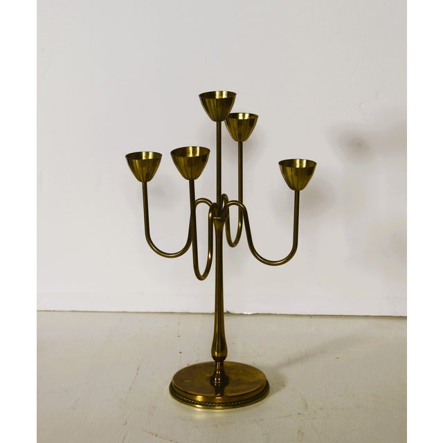 Brass Candelabra by Gunnar Ander for Ystad Metall, 1970 For Sale - Image 13 of 13
