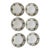 1990s Villeroy Boch Castellina 10 5/8 Inch Dinner Plates Citta Campagna Floral Fruit - Set of 6 For Sale