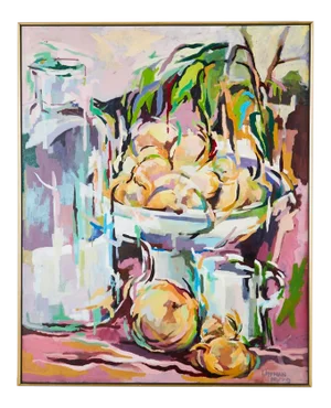 Lee Lippman Still Life With Onions Oil Painting