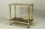 Mid-Century Modern Italian Brass Serving Trolley, 1980s For Sale - Image 3 of 8
