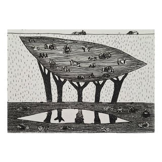 Jerzy Dmitruk, Childhood Sky (Trees of Revelation), 2011, Etching For Sale