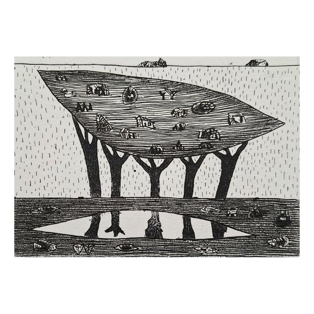 Jerzy Dmitruk, Childhood Sky (Trees of Revelation), 2011, Etching For Sale