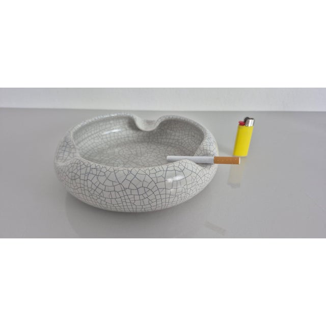 Large Craquele Ceramic Ashtray from Silberdistel, Germany, 1970s For Sale - Image 3 of 11
