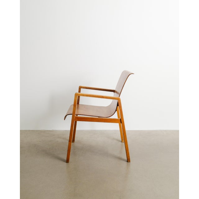 Alvar Aalto Vintage Finnish Wooden No 51 Hallway Chair by Alvar Aalto, 1930s For Sale - Image 4 of 9