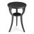 Traditional Dalton Round 15.75"W Accent Table, Black For Sale - Image 3 of 3