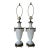 Vintage Paul Hanson French Neoclassical Style White Milk Glass Urn Table Lamps – A Pair For Sale