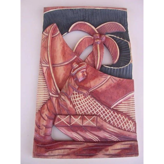 1980s Wooden Panels, 1980s, Set of 2 For Sale - Image 5 of 12