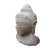 Impressive vintage stone hand carved Buddha bust. Peaceful expression that is a beautiful focal piece indoors or in the...