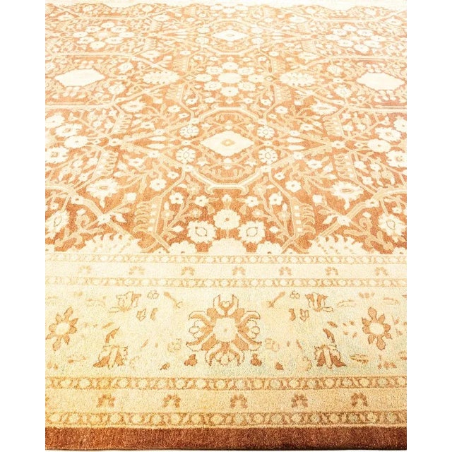 Solo Rugs Eclectic, One-of-a-Kind Hand-Knotted Area Rug in Brown, 12' 3" x 14' 2" For Sale - Image 4 of 8
