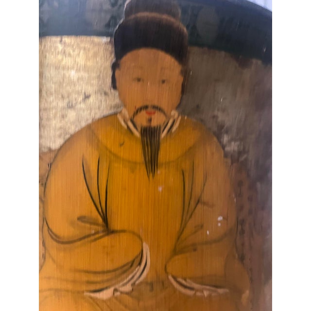 Mid-20th Century Chinoiserie Tole Waste Bin W/Decoupage Decor For Sale In New York - Image 6 of 10