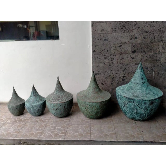 2020s Copper Madras Pendant Xxl For Sale - Image 5 of 8