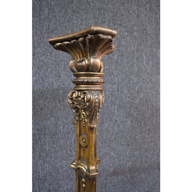 Italian Gilt-Wood Cherub Pedestal For Sale - Image 9 of 10
