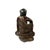 1980s Vintage Chinese Golden Red Brown Lacquer Wood Bodhisattva Statue For Sale - Image 5 of 9
