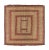 Rug & Kilim Vintage Square Tuareg Mat in Red and Green Tribal Geometric Patterns For Sale - Image 4 of 7