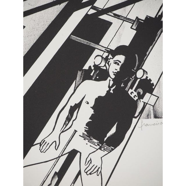 Francisco Melo, Couple de Cyborgs, Lithograph For Sale - Image 4 of 9