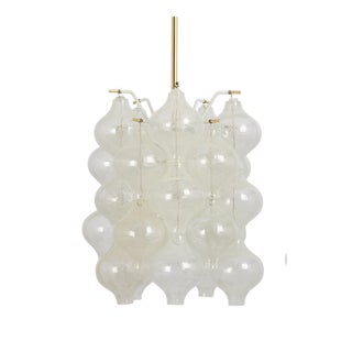 Small Tulipan Glass Pendant attributed to Kalmar, Austria, 1960s For Sale